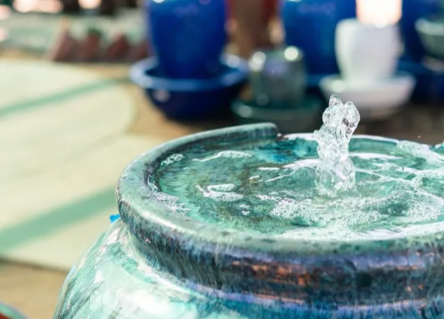 Create an oasis in your garden with the cooling sound of water.